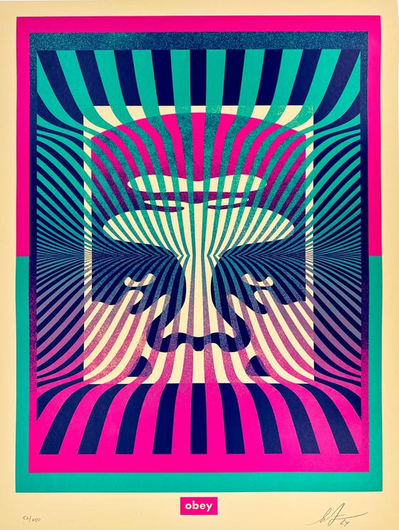 Op-Art Icon (Aqua) #24 (Drawing Entry)